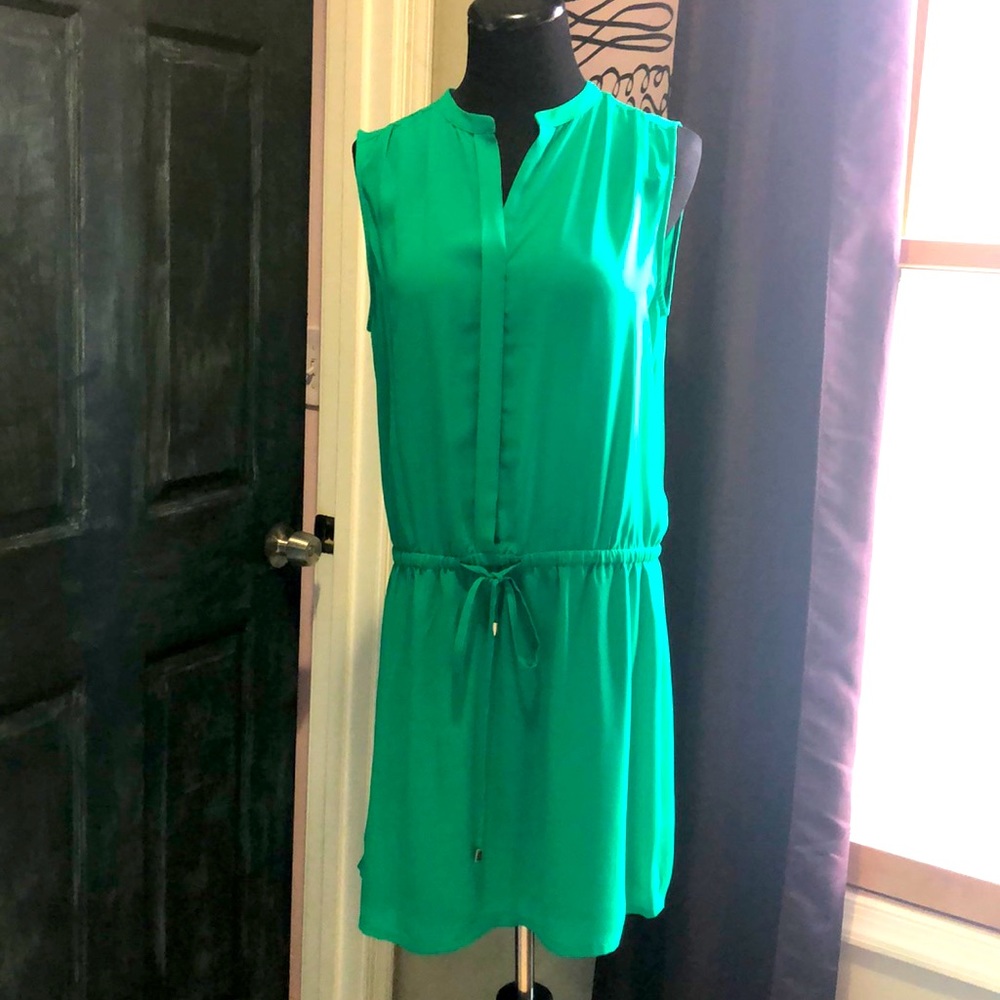 Dalia Jade green shirt dress
